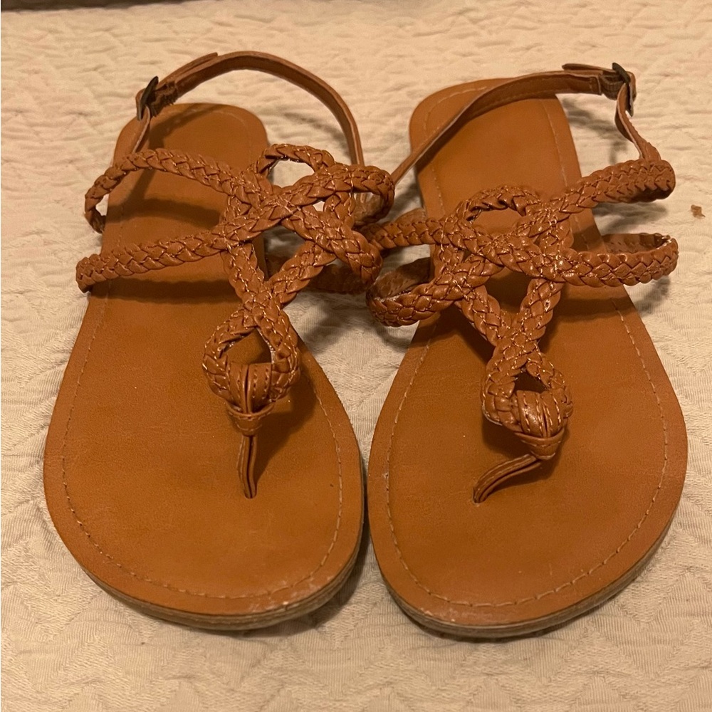 Universal Thread, brown sandals, size 8